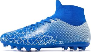 Unisex Adult Soccer Cleats Professional Soccer Shoes High-Tops Breathable Athletic Turf Outdoor Indoor Mens Spikes Shoes