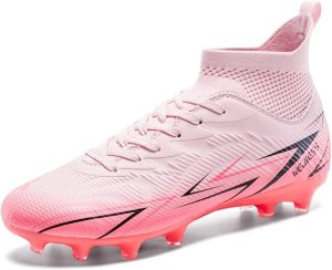 Indoor Soccer Cleats Mens Womens Turf Soccer Cleats Wide Socer Shoes FG AG TF High Ankle Football Boots