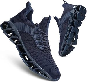 Navy BlueTennis Casual Fashion Sneakers Comfort Non Slip Work Sport Athletic Trainer